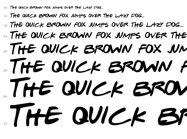 Gabriel Weiss' Friends Font font waterfall