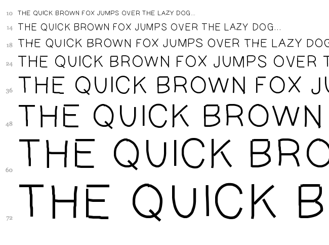 Gael 427 font waterfall
