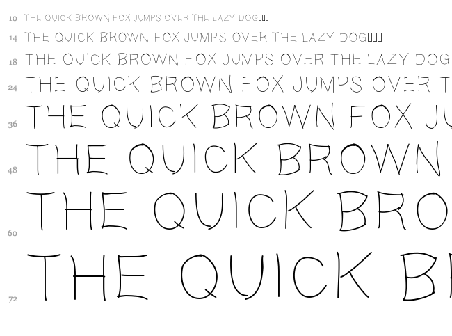 Gaelle fine font waterfall