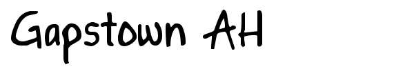 Gapstown AH font