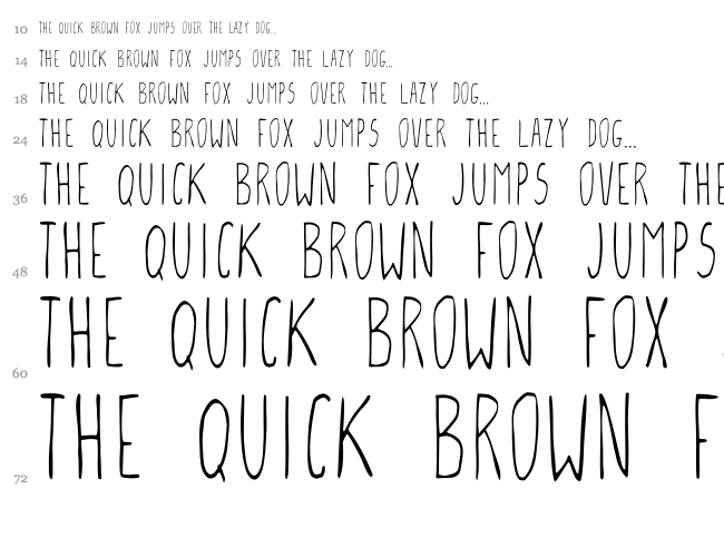 GCM Fontone font waterfall