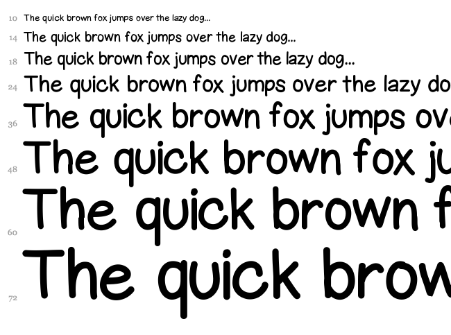 Gel Pen Upright font waterfall