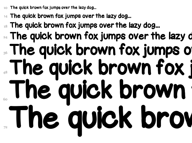Gel Pen Upright font waterfall