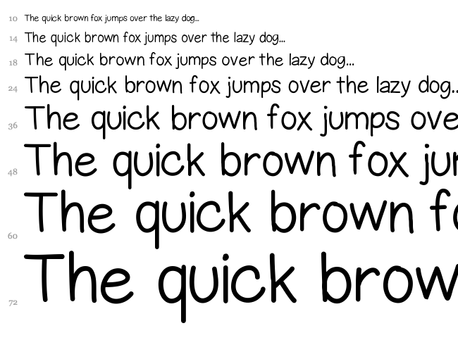 Gel Pen Upright font waterfall