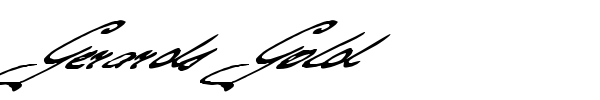 Gerards Gold font