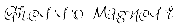 Ghetto Magnetic font