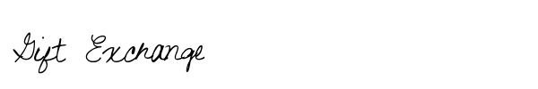 Gift Exchange font