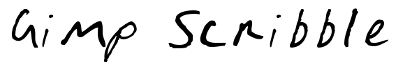 Gimp Scribble font
