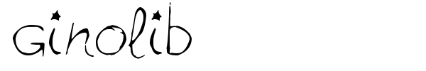 Ginolib font