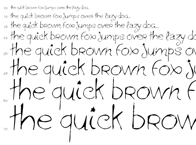 Ginolib font waterfall