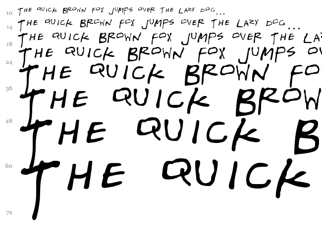 Gregor Miller's Friends Font font waterfall
