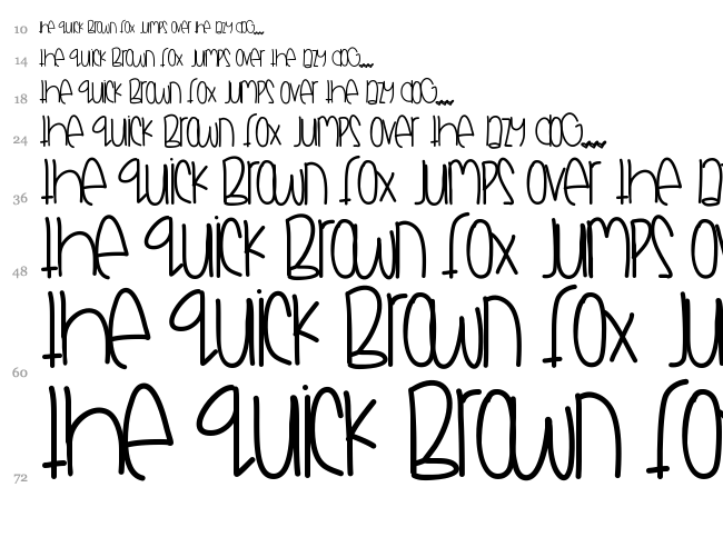 Gods Monsters font waterfall