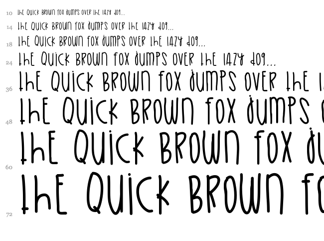Golden Skies font waterfall