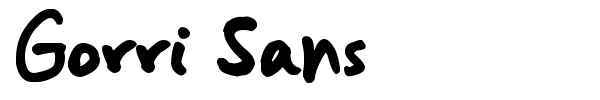 Gorri Sans font