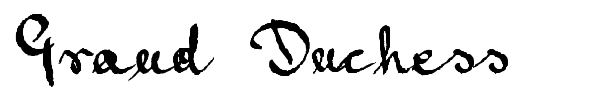 Grand Duchess font