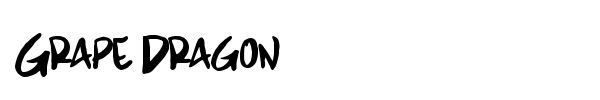 Grape Dragon font