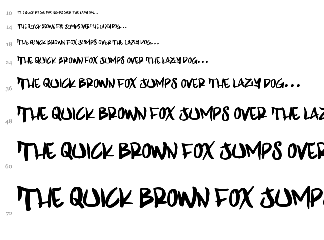 Grape Dragon font waterfall