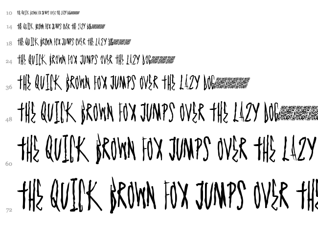 Graph Master font waterfall