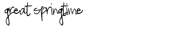 Great Springtime font