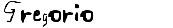 Gregorio font