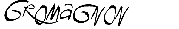 Gromagnon font preview