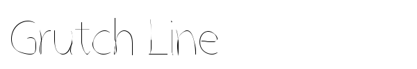 Grutch Line font