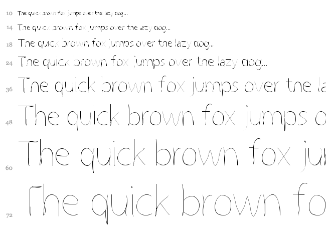 Grutch Line font waterfall