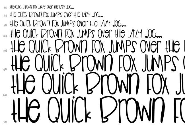 Guilt Trip font waterfall