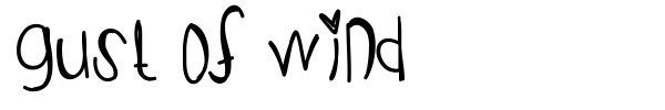 Gust Of Wind font preview