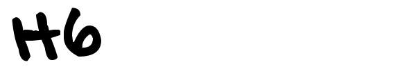 H6 font