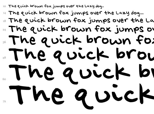H6 font waterfall