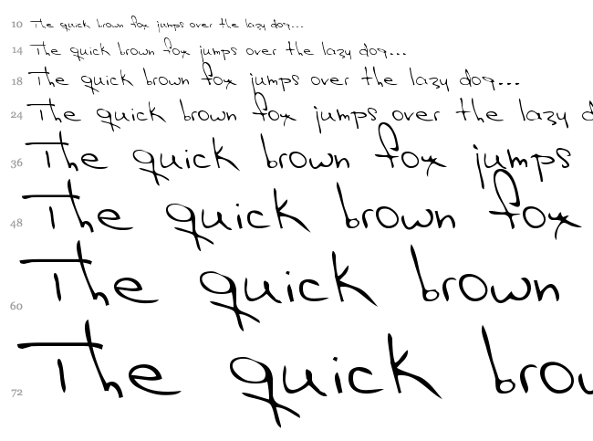 Hak font waterfall