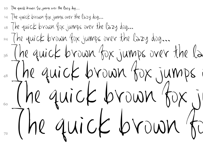 Hakee 2 font waterfall