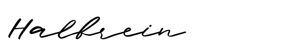 Halbrein font