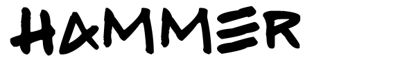 Hammer font