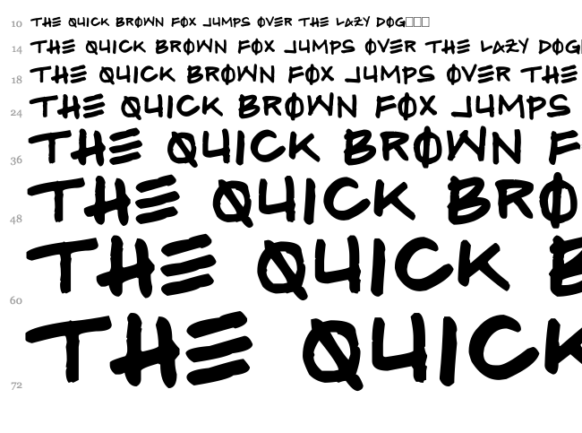 Hammer font waterfall