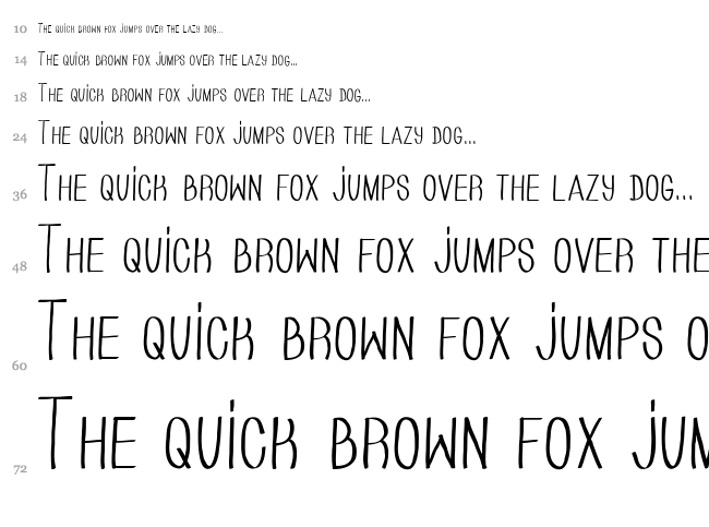 Hand Of Cre font waterfall