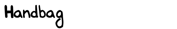 Handbag font