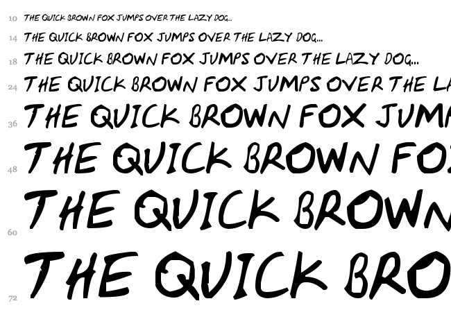 HandCapzz font waterfall