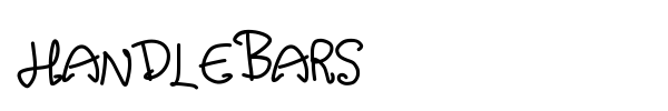 Handlebars font