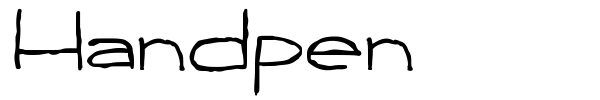 Handpen font