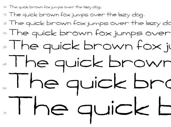 Handpen font waterfall