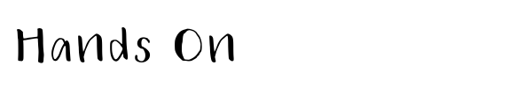 Hands On font