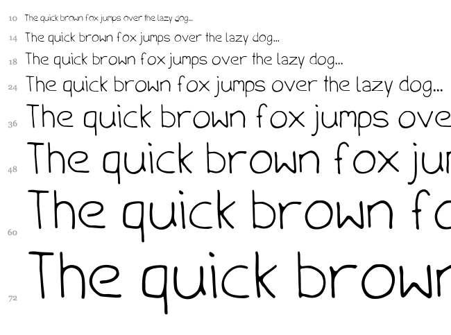 Handschrift font waterfall