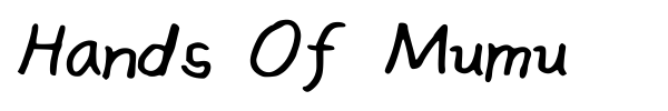Hands Of Mumu font