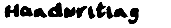 Handwriting font preview