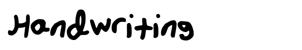 Handwriting font