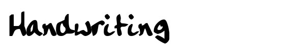 Handwriting font