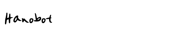 Hanobot font