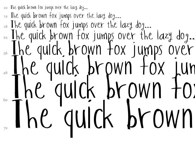 Hapole Markerpen font waterfall